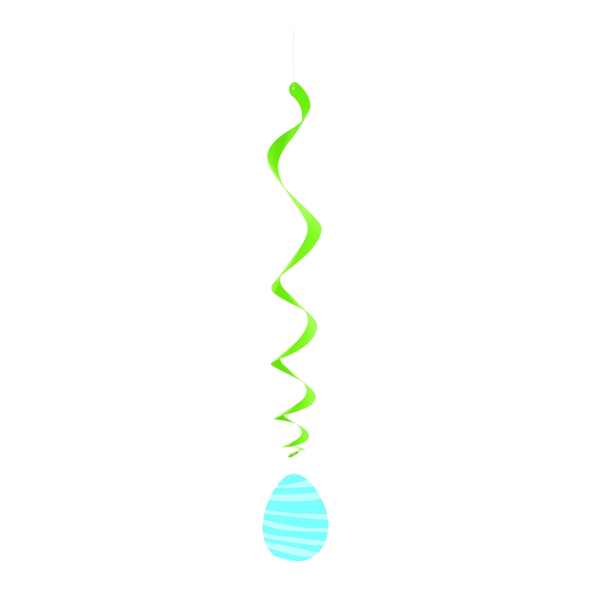 Colorful Gingham Easter Swirl Decor